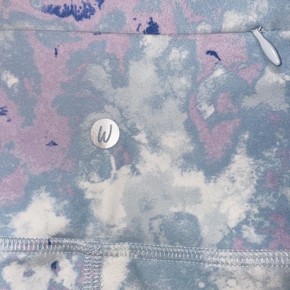 𝅺wildfox 💋🦊 NWT Sweat Watercolor Spill Blue Purple Marble Leggings - Picture 6 of 9